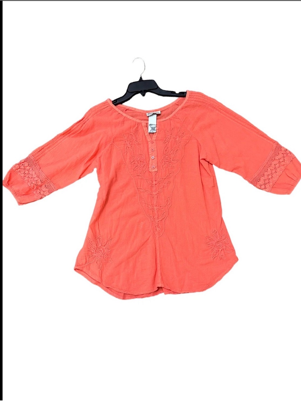caamano Cotton  Peruvian Blouse Tunic Size Medium Nwt